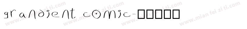grandient comic字体转换